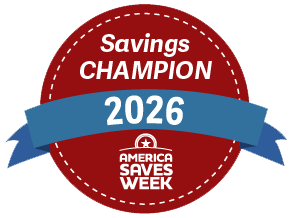 Savings Champion 2026 America Saves Week badge